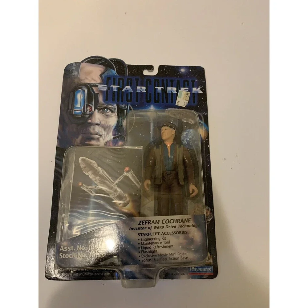 Playmates Star Trek First Contact Zefram Cochrane Action Figure NEW